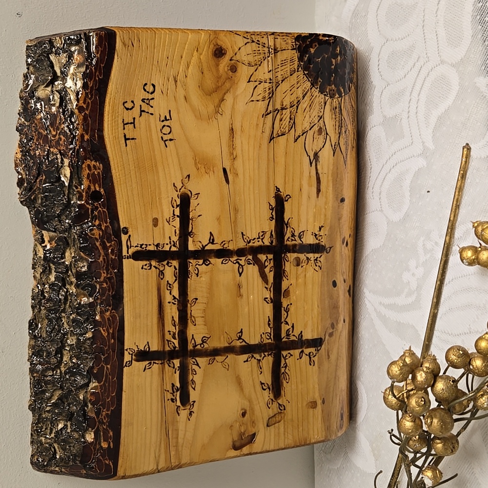⭐️ Host Pick⭐️ Rustic Tic Tac Toe Board or Grid Accent Wall Art Decor